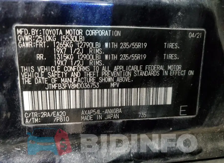 JTMFB3FV8MD036753 Photo# 12