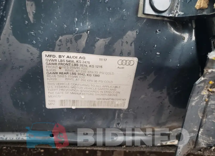 WA1BNAFY8J2098367 Photo# 12