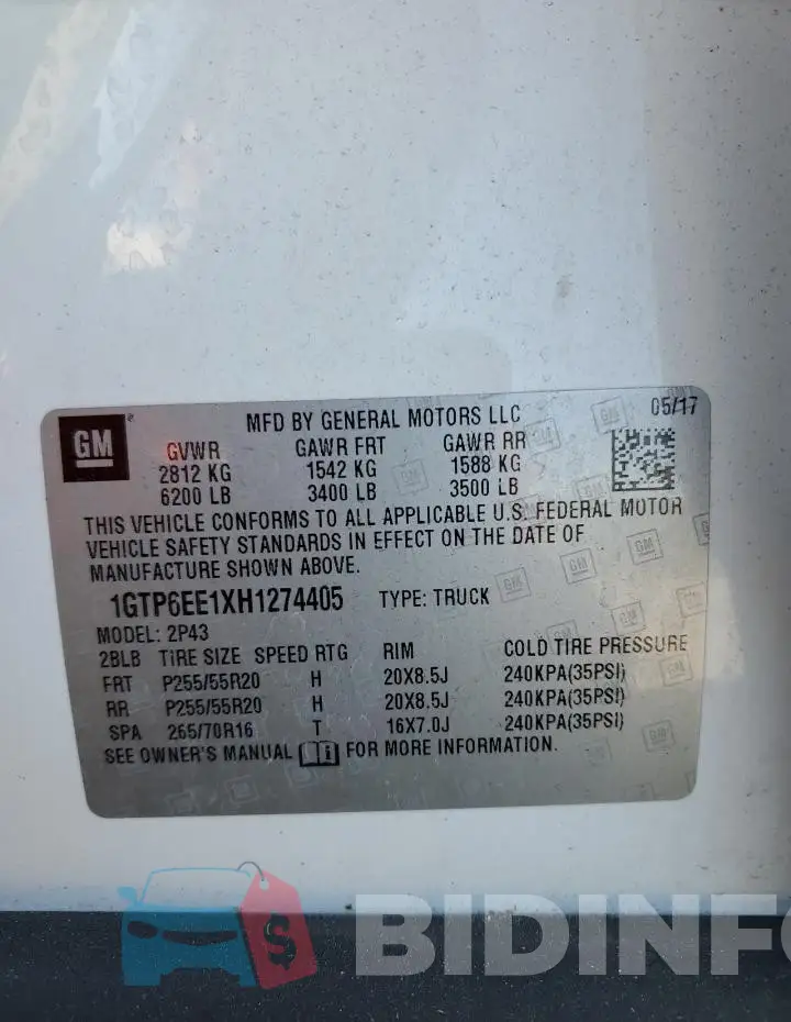 1GTP6EE1XH1274405 Photo# 13
