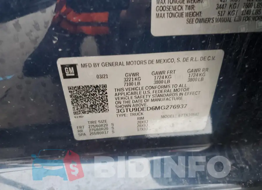 3GTU9DED6MG276937 Photo# 12