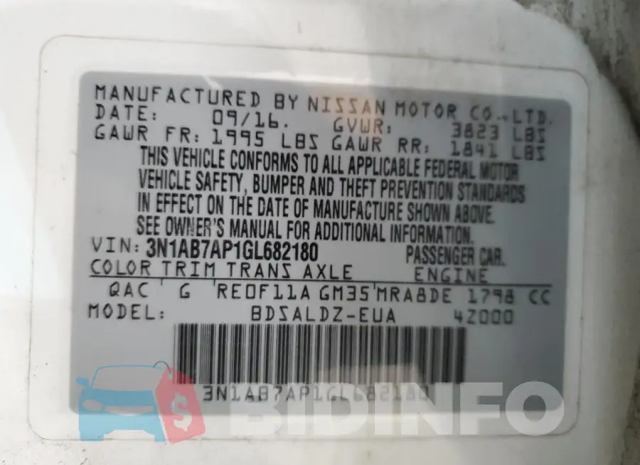 3N1AB7AP1GL682180 Photo# 12