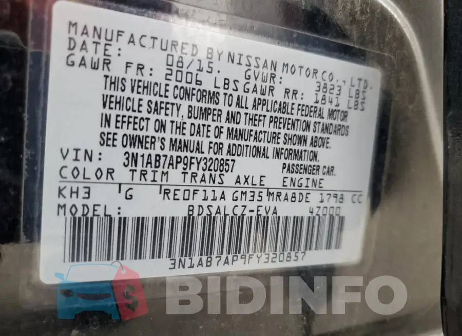 3N1AB7AP9FY320857 Photo# 12