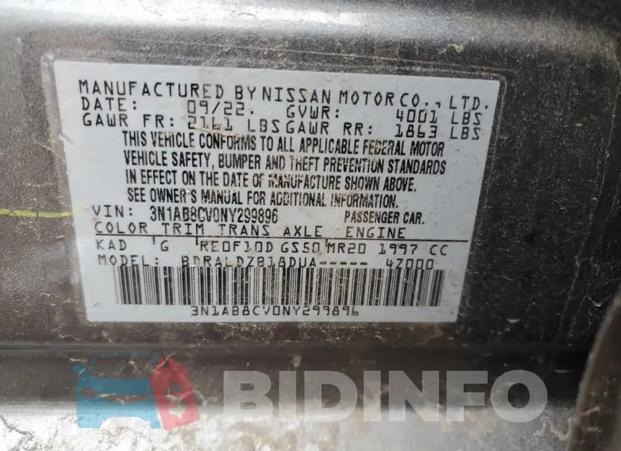 3N1AB8CV0NY299896 Photo# 12