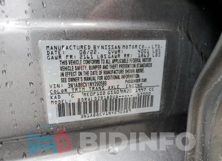 3N1AB8CV1NY290589 Photo# 12