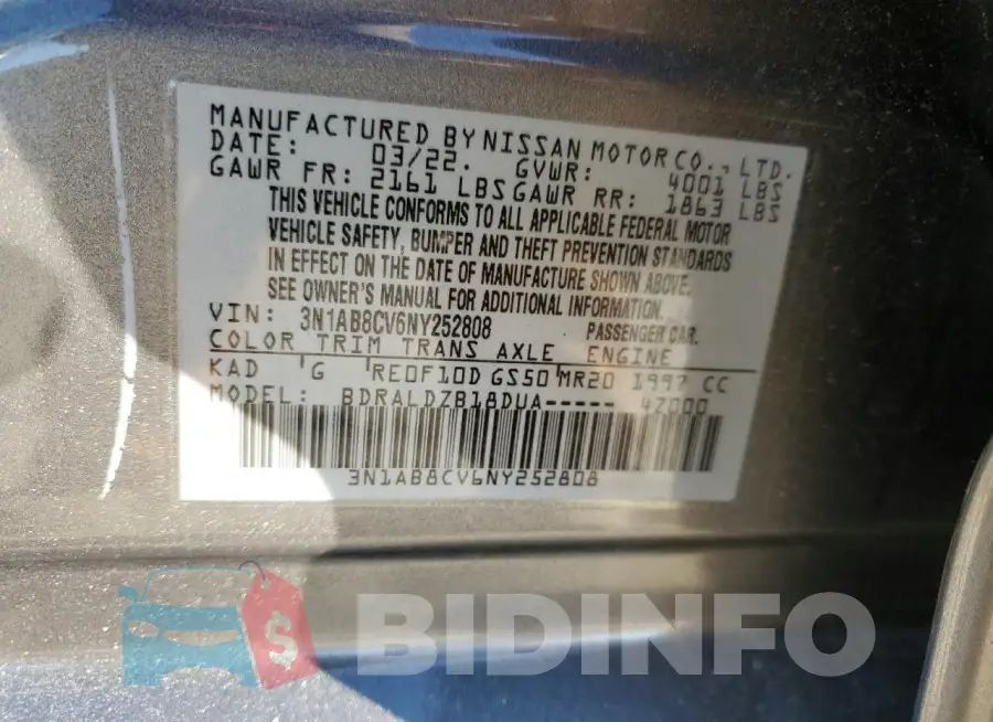 3N1AB8CV6NY252808 Photo# 12