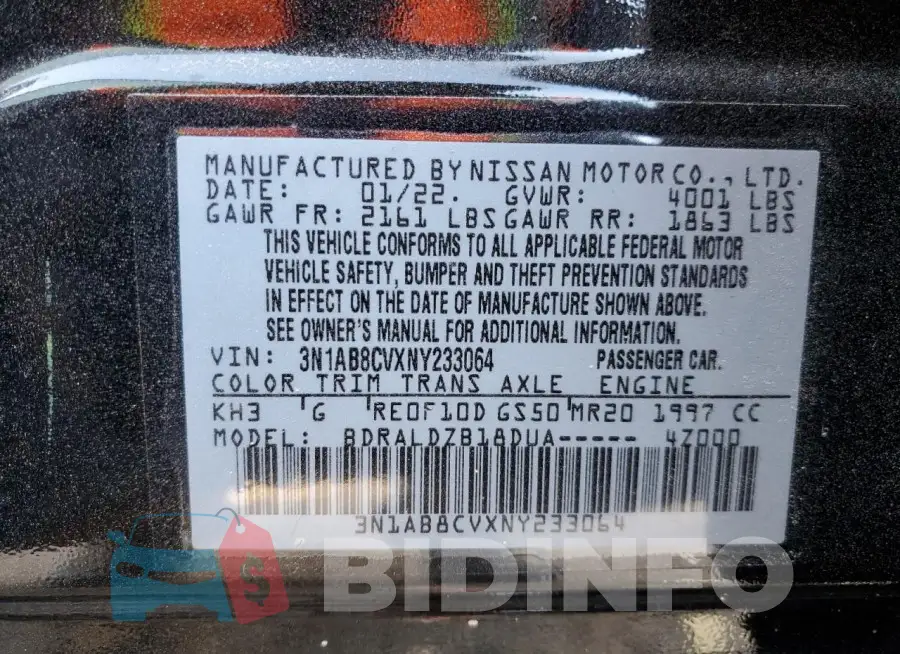 3N1AB8CVXNY233064 Photo# 12