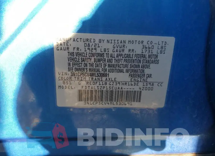 3N1CP5CV4ML530691 Photo# 12