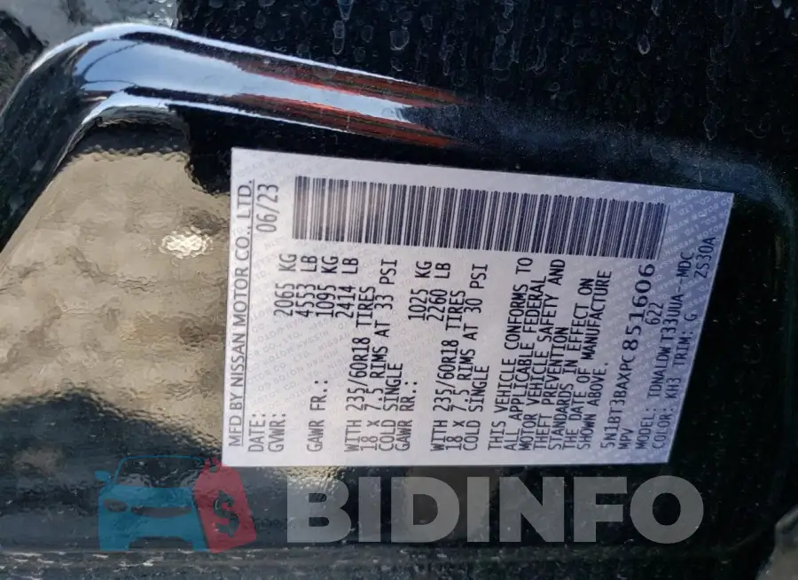 5N1BT3BAXPC851606 Photo# 14