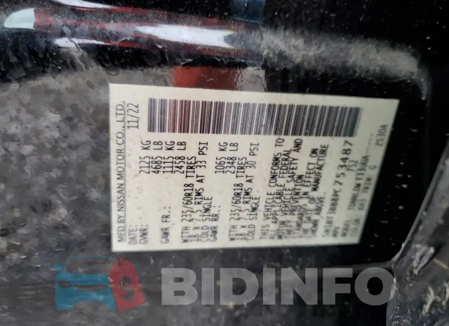5N1BT3BB8PC753487 Photo# 13