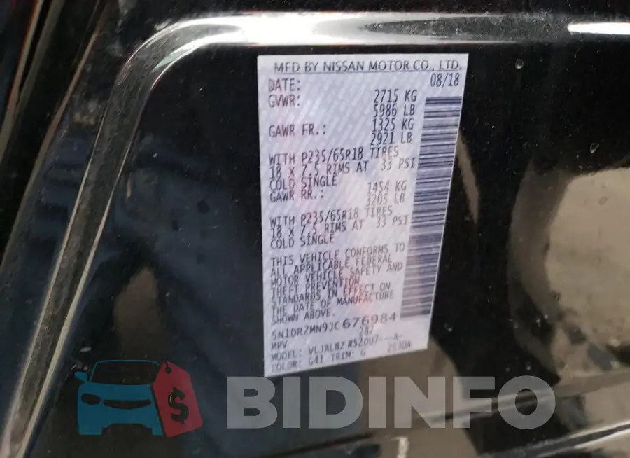 5N1DR2MN9JC676984 Photo# 12