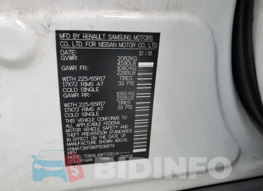 KNMAT2MT6KP506874 Photo# 13