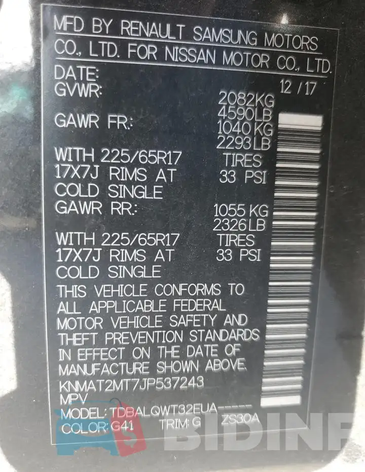 KNMAT2MT7JP537243 Photo# 12