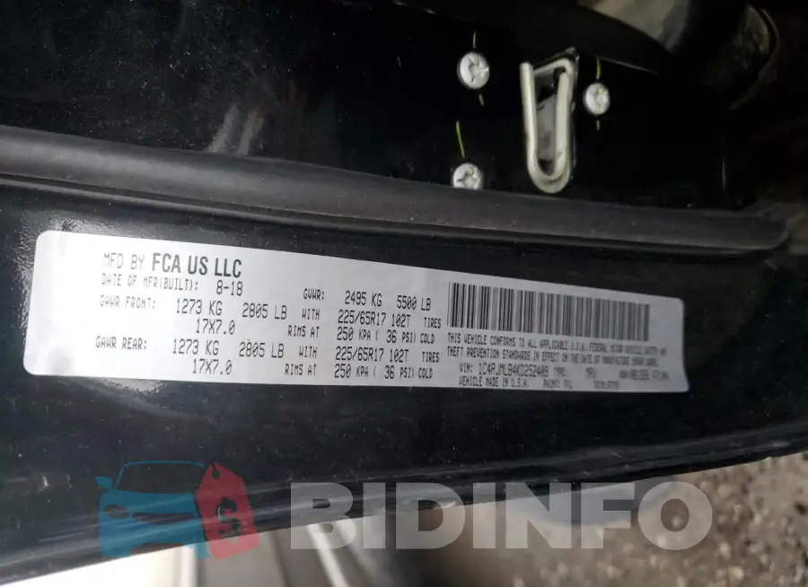 1C4PJMLB4KD252409 Photo# 13