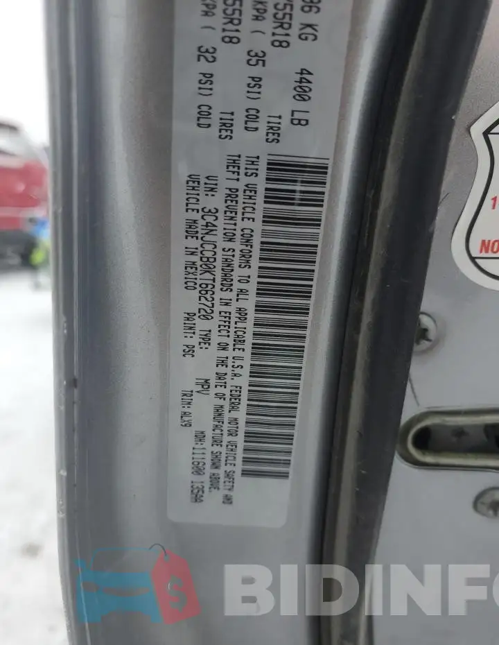 3C4NJCCB0KT662720 Photo# 12