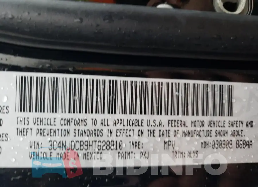 3C4NJDCB9HT628810 Photo# 12