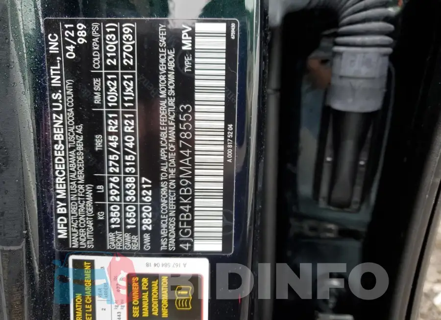 4JGFB4KB9MA478553 Photo# 12