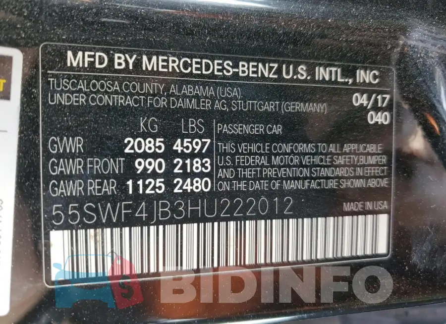 55SWF4JB3HU222012 Photo# 12