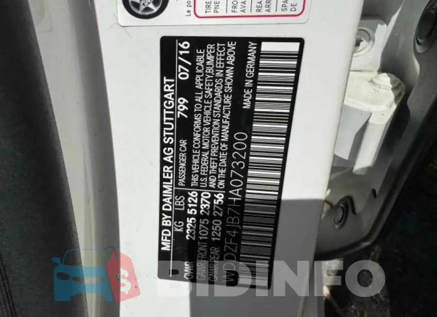 WDDZF4JB7HA073200 Photo# 10