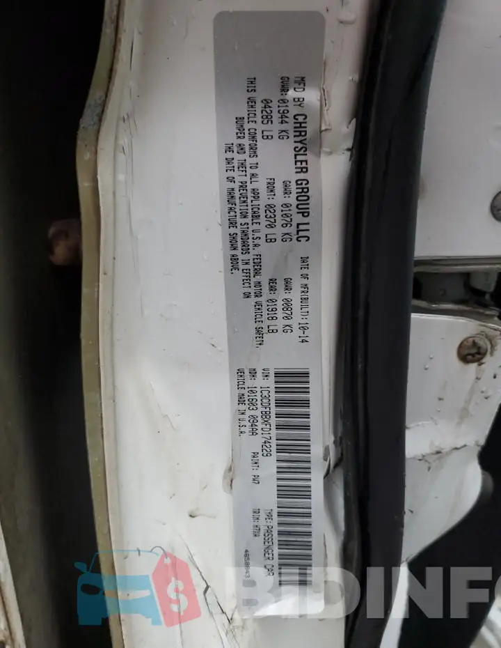 1C3CDFBBXFD174229 Photo# 12