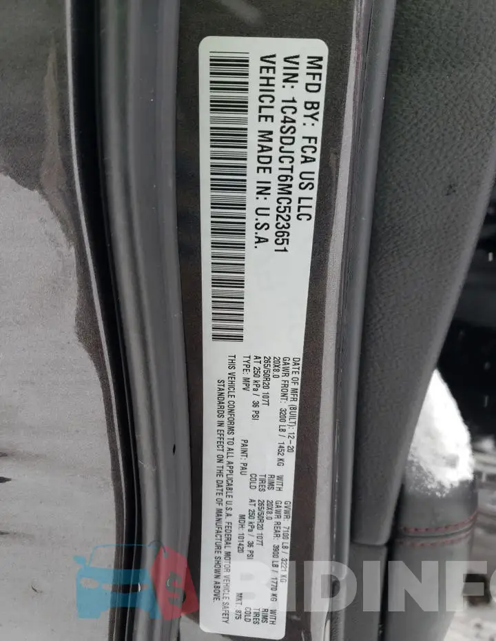 1C4SDJCT6MC523651 Photo# 12
