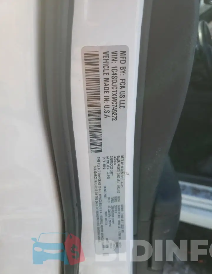 1C4SDJCTXMC749272 Photo# 12
