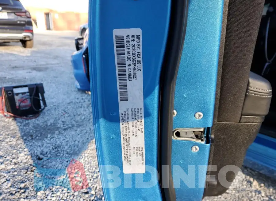 2C3CDXBG3PH608027 Photo# 12