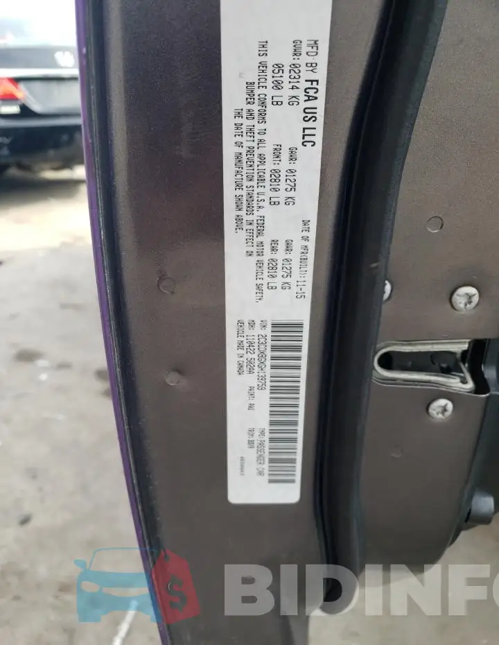 2C3CDXBGXGH139759 Photo# 12