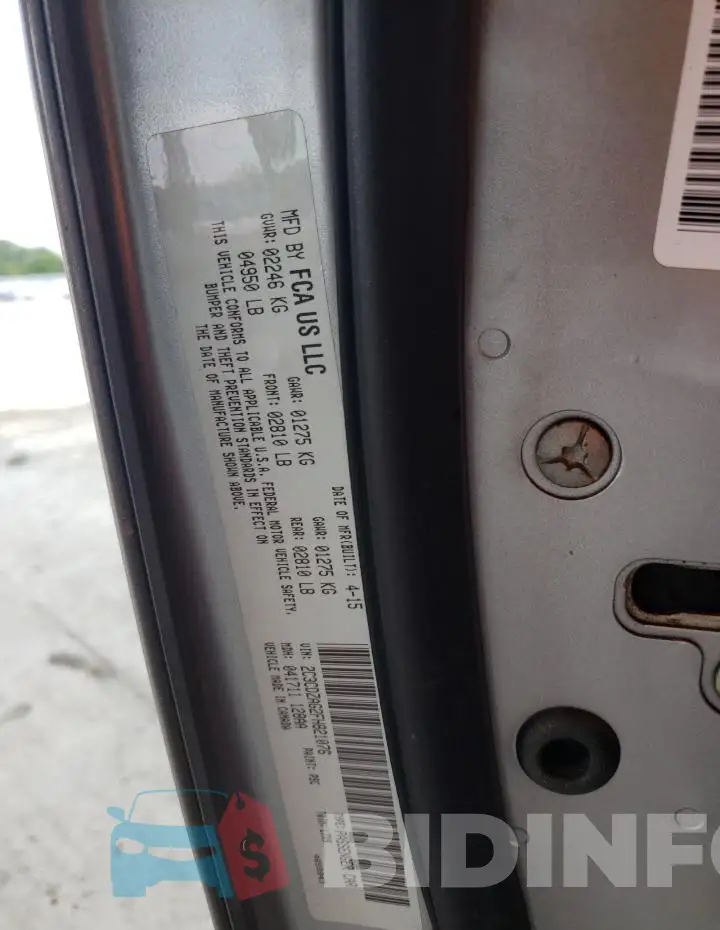 2C3CDZAG2FH821076 Photo# 13