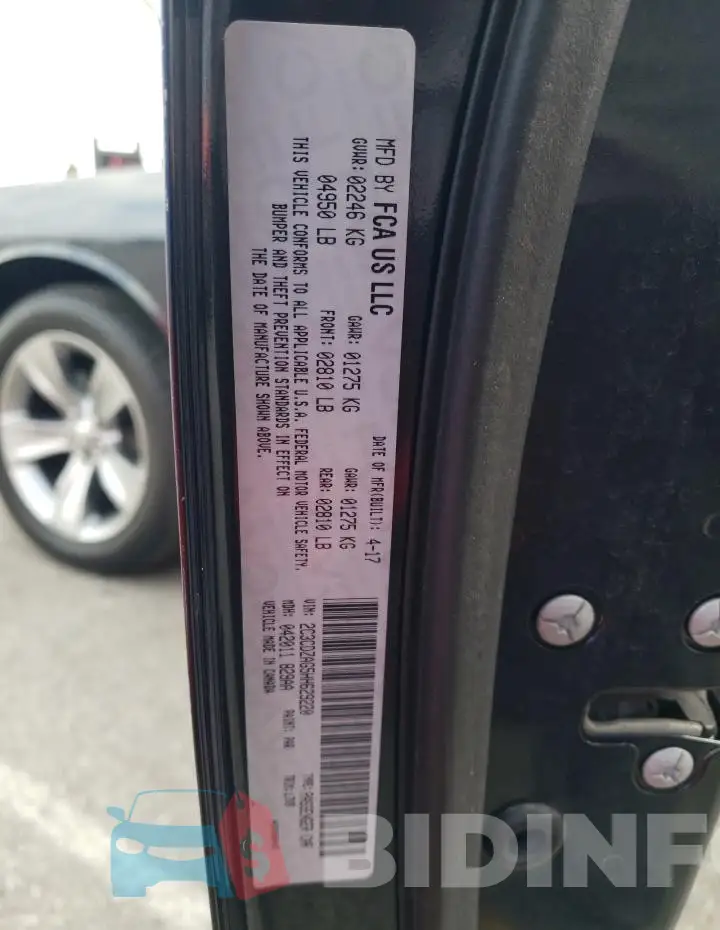 2C3CDZAG5HH629220 Photo# 12