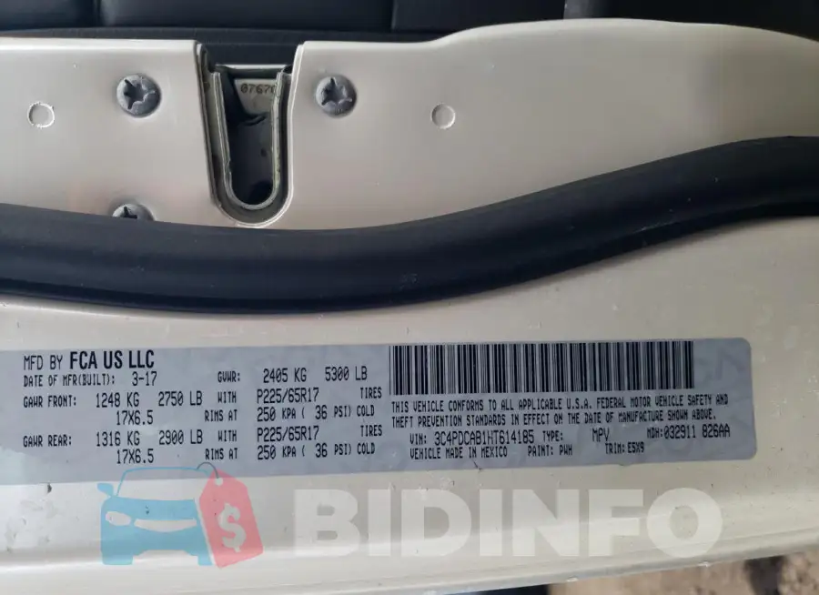 3C4PDCAB1HT614185 Photo# 13