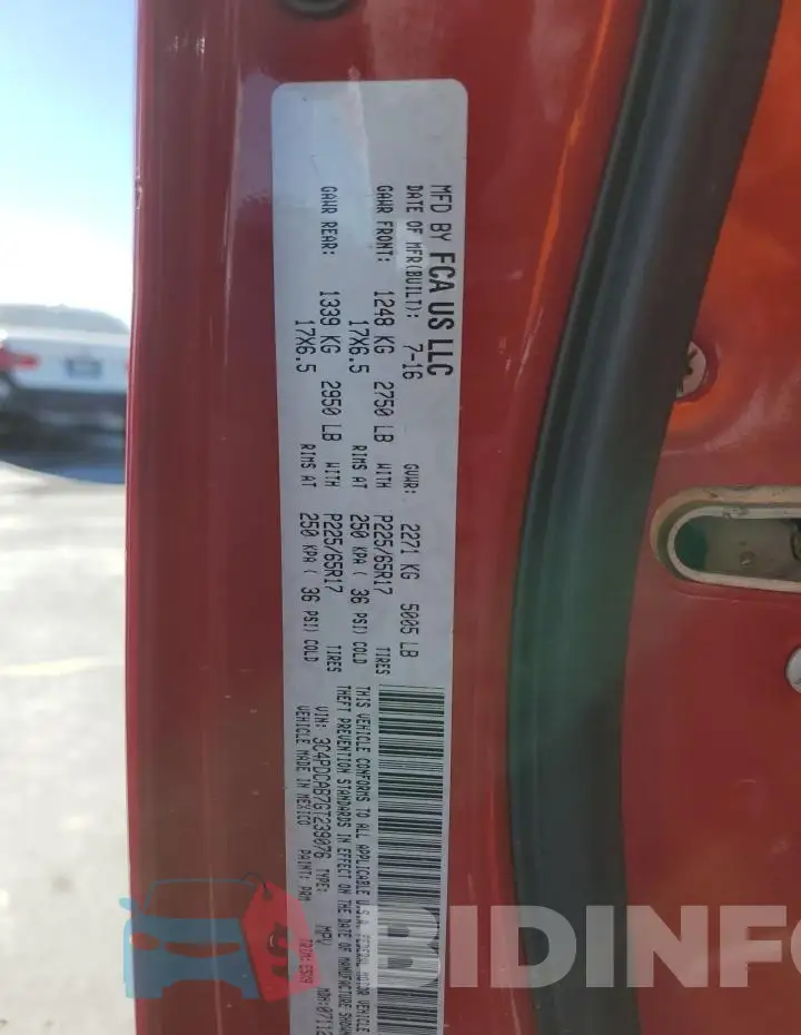3C4PDCAB7GT239076 Photo# 13
