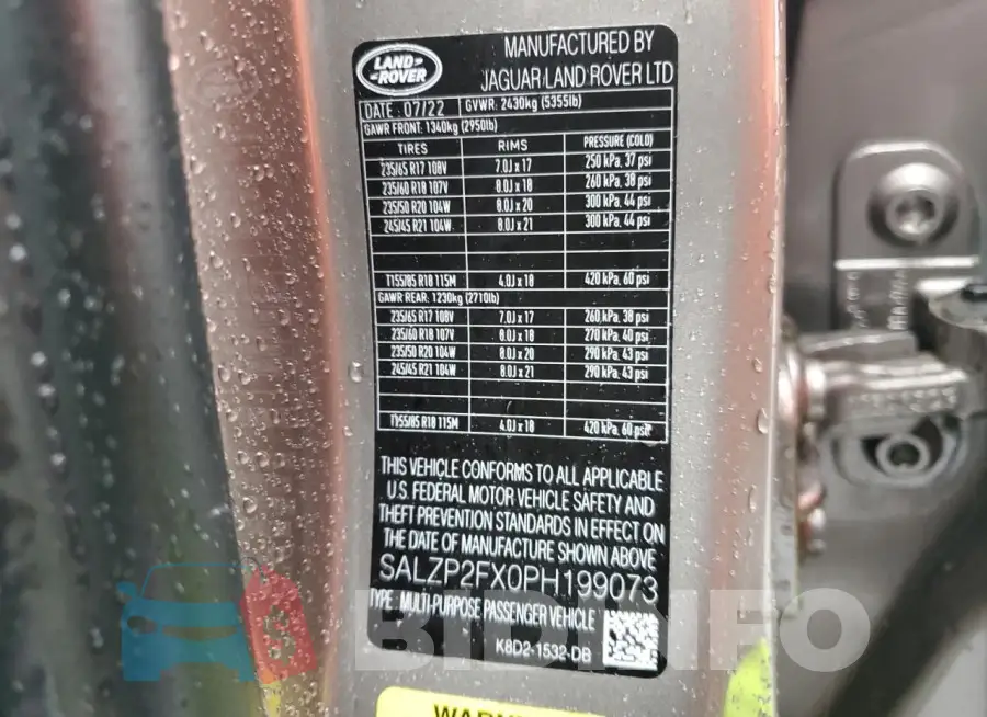 SALZP2FX0PH199073 Photo# 12