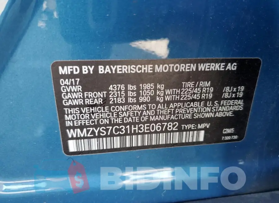 WMZYS7C31H3E06782 Photo# 13