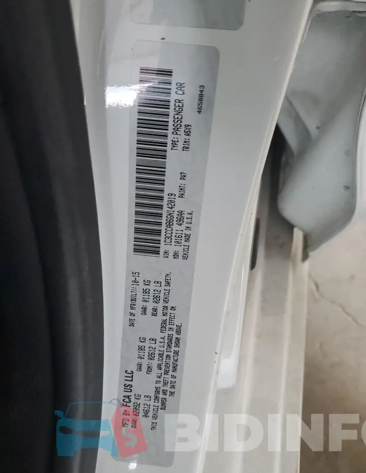 1C3CCCAB6GN142019 Photo# 12