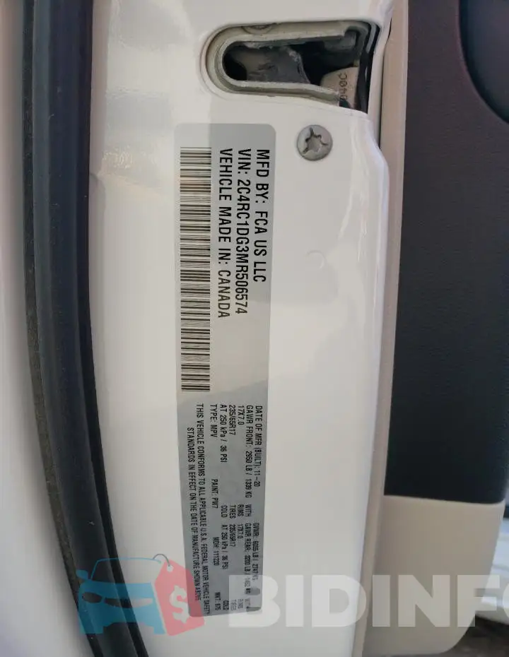 2C4RC1DG3MR506574 Photo# 13