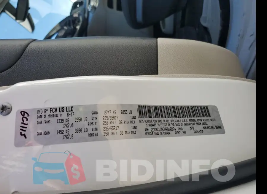 2C4RC1DG5HR816974 Photo# 13