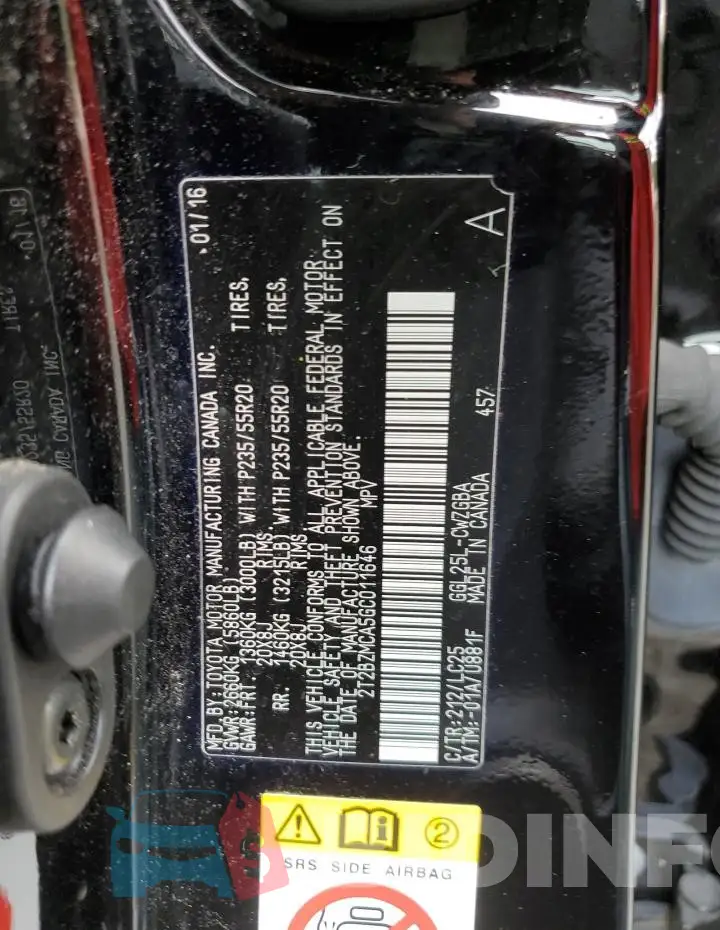 2T2BZMCA5GC011646 Photo# 13