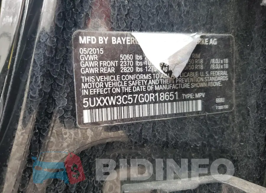 5UXXW3C57G0R18651 Photo# 12