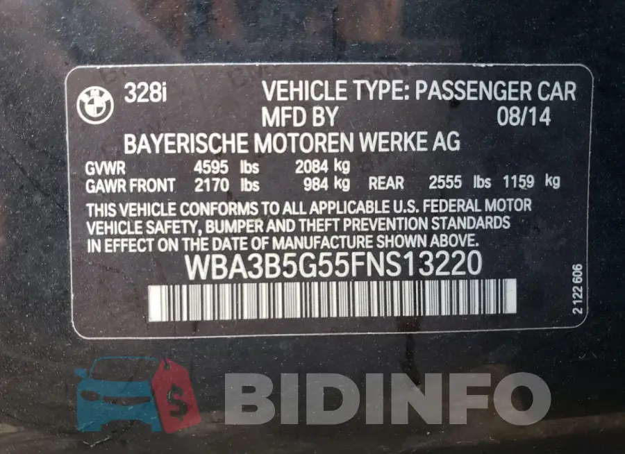 WBA3B5G55FNS13220 Photo# 12