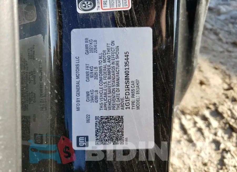 1G1FD1RS8N0135445 Photo# 12