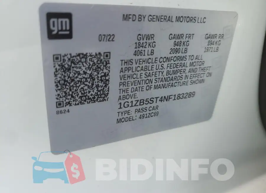 1G1ZB5ST4NF183289 Photo# 12