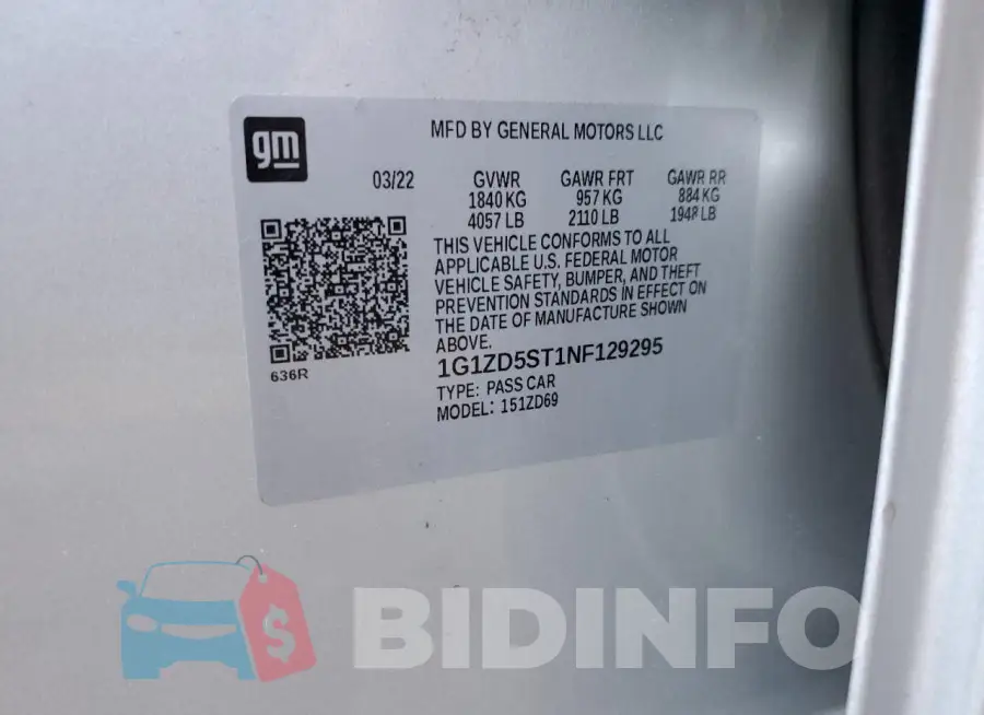 1G1ZD5ST1NF129295 Photo# 12