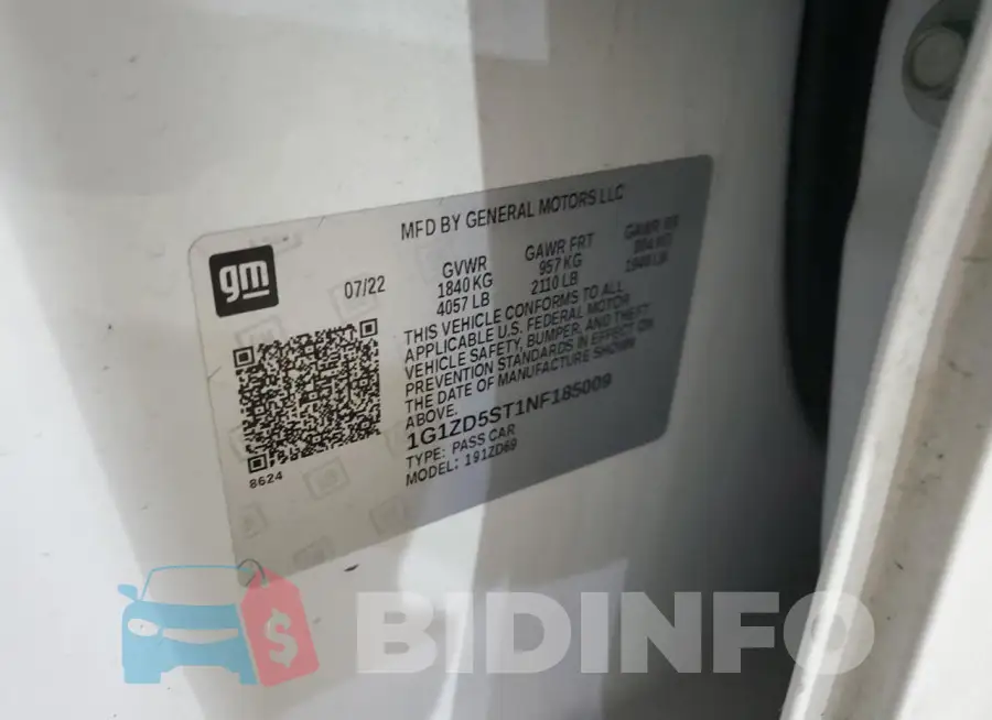 1G1ZD5ST1NF185009 Photo# 13