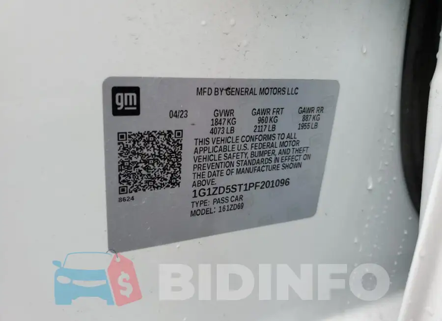 1G1ZD5ST1PF201096 Photo# 12