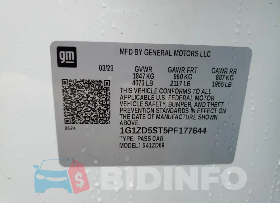 1G1ZD5ST5PF177644 Photo# 12
