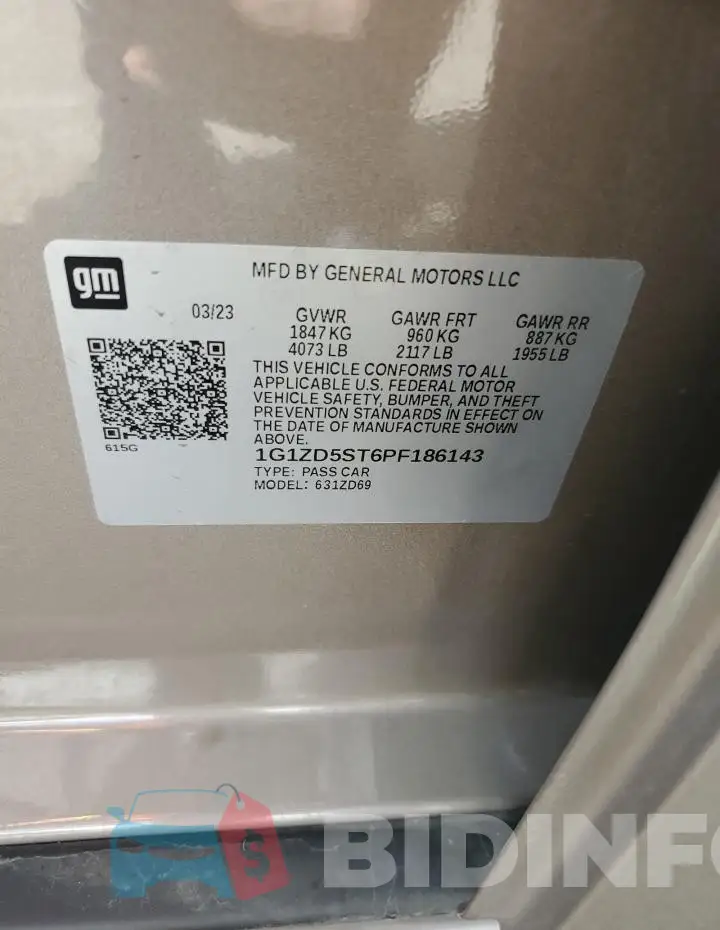 1G1ZD5ST6PF186143 Photo# 12