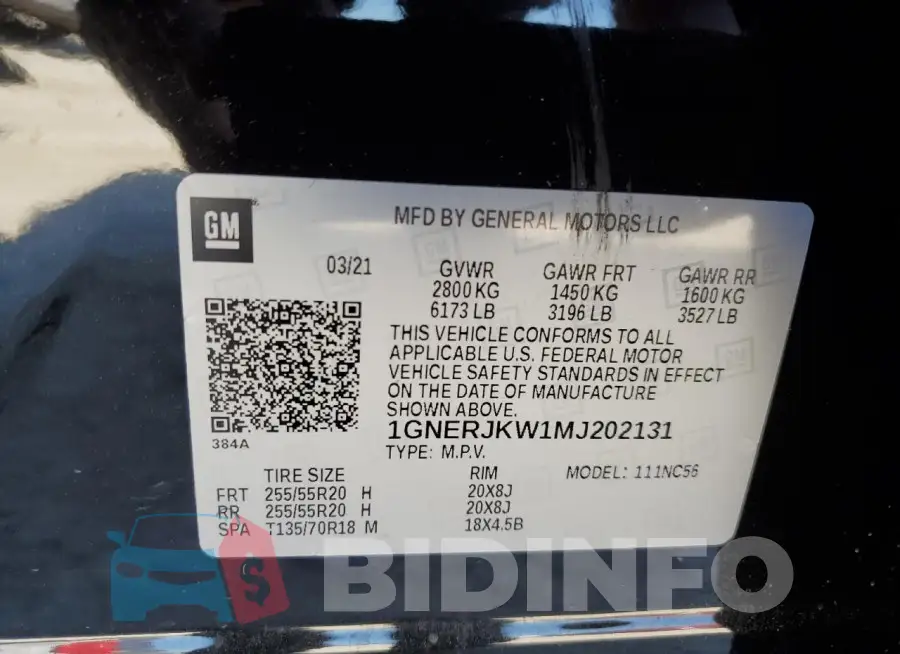 1GNERJKW1MJ202131 Photo# 14