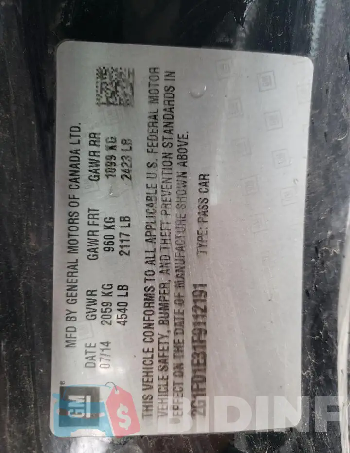 2G1FD1E31F9112191 Photo# 12