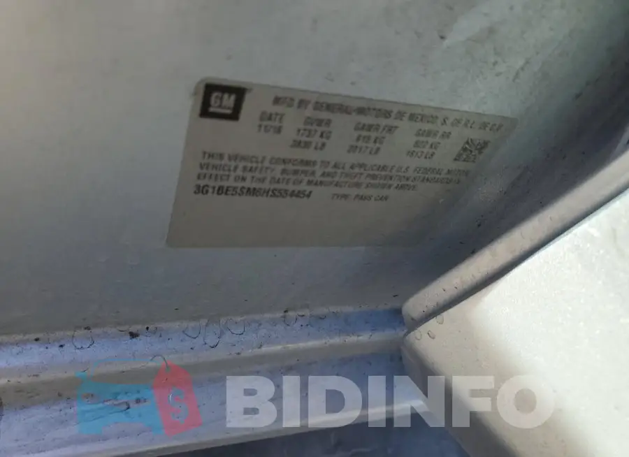 3G1BE5SM6HS554454 Photo# 12