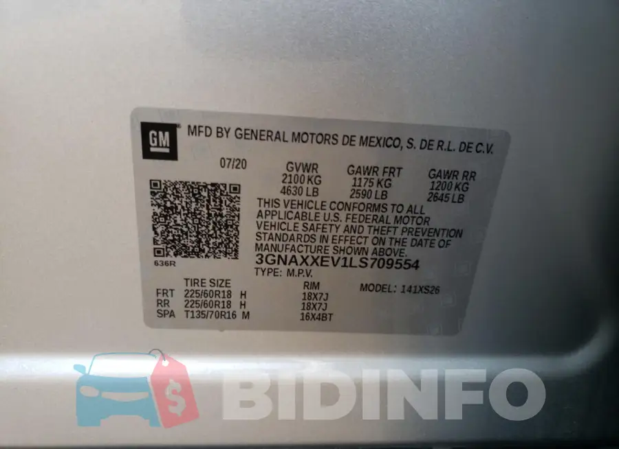 3GNAXXEV1LS709554 Photo# 12